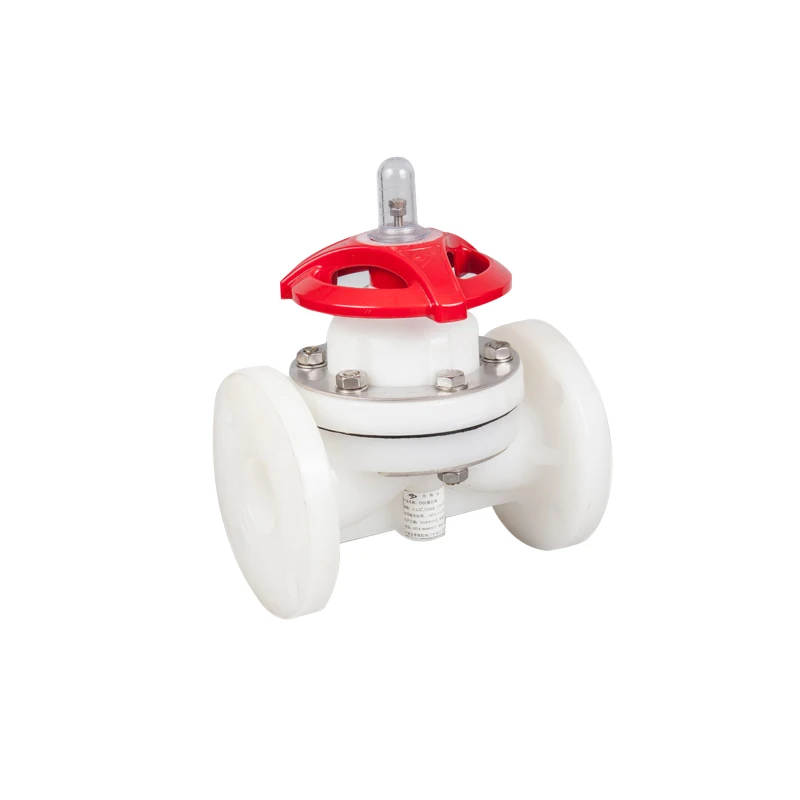 Factory direct PVDF diaphragm valve that can control valve body flow and can withstand high temperature and corrosion resistant
