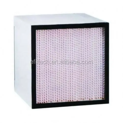 express China supply fiber glass hepa filter media mini-pleat box filters