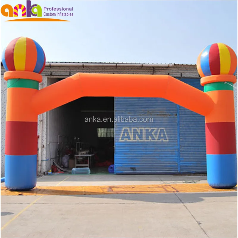 Hot selling inflatable rainbow arch for decoration advertising
