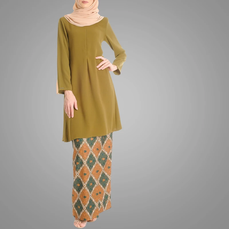 Cosy Malaysia Kebaya 2018 New Arrival Baju Kurung Kimono Abaya Simple Turkey Style Baju Malayu Popular Islamic Clothes In Muslim