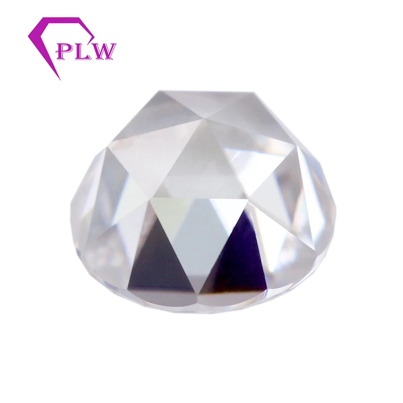 DEF color super white rose cut Moissanites for making earring