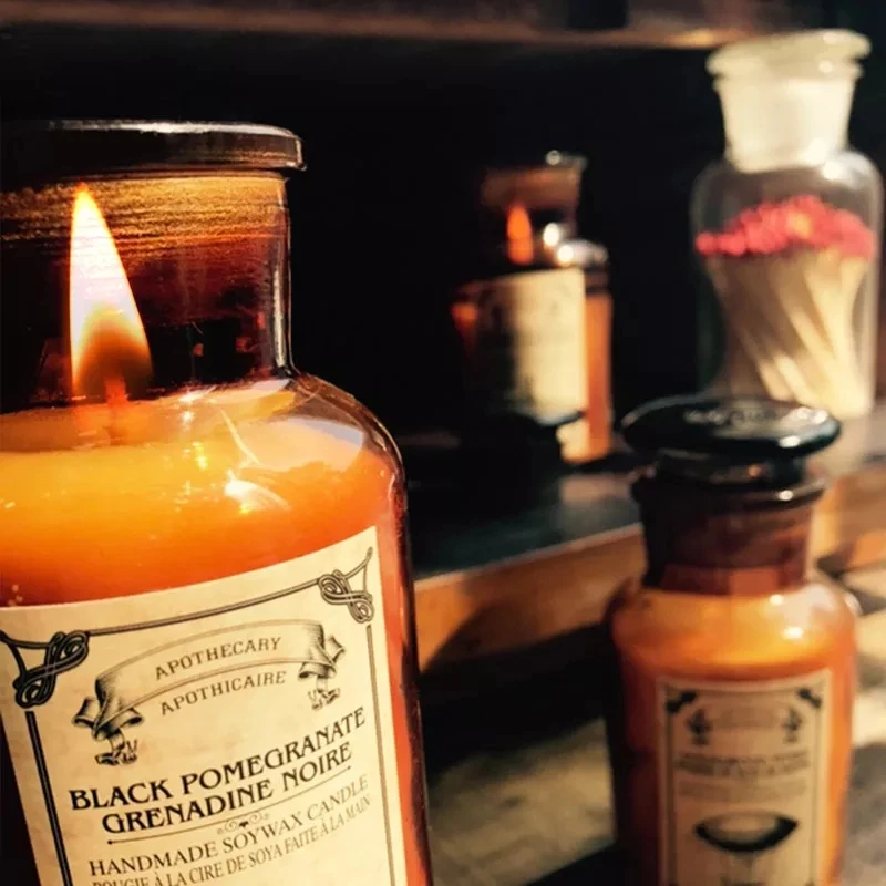 2018 New Home decorative luxury soy wax glass jar scented candle with lid