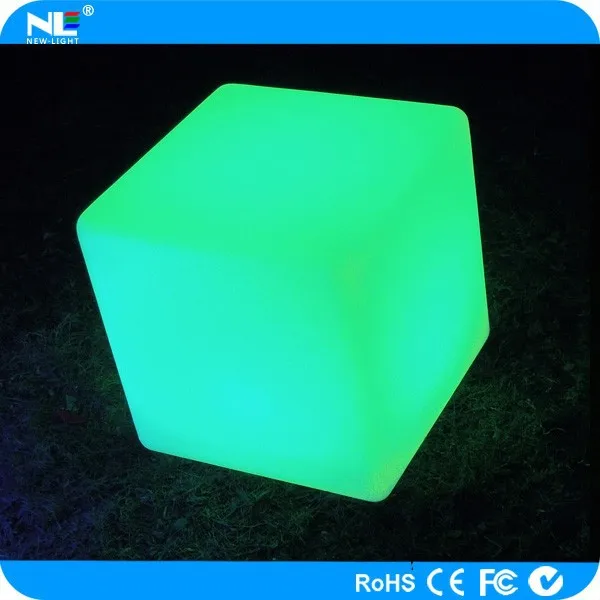 LED Cube outdoor/ LED luminous cube / LED indoor plastic furniture for bar nightclub decoration