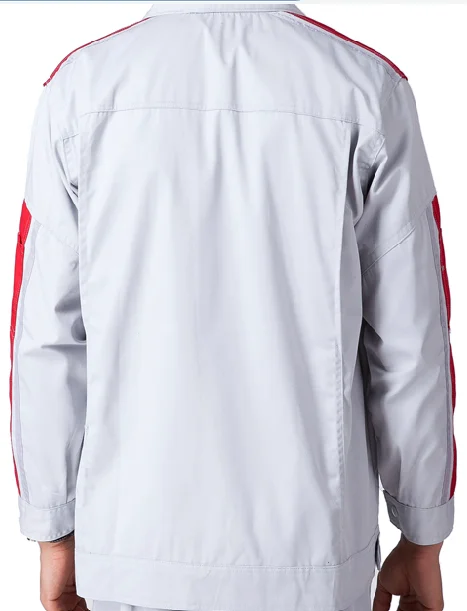 Acid-alkali Resistant Workwear Polyester / Cotton Jacket&Pants Factory Worker Uniform