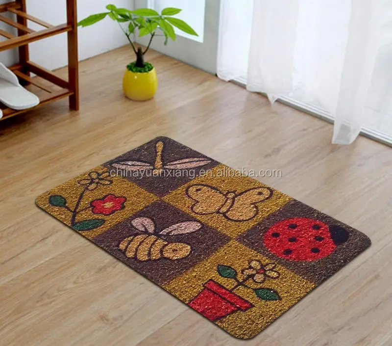 Indoor Outdoor Anti Slip Non Slip Coconut Fiber Doormat