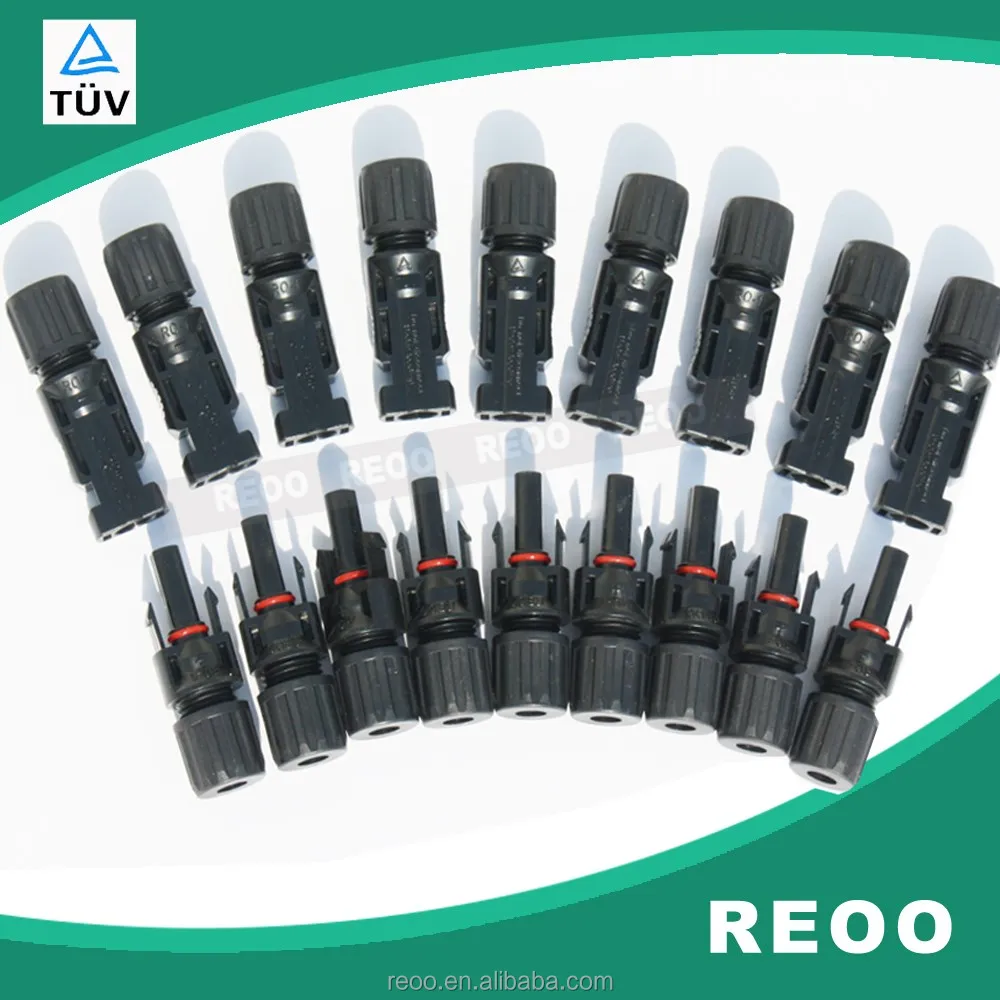 MC4 разъем для 2.5mm2 и 4мм2 и 6mm2 солнечной кабеля, водонепроницаемый разъем