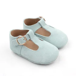 BEIBEINOYA Shoes Wholesale T Strap Baby Girl Newborn Leather Baby Shoes
