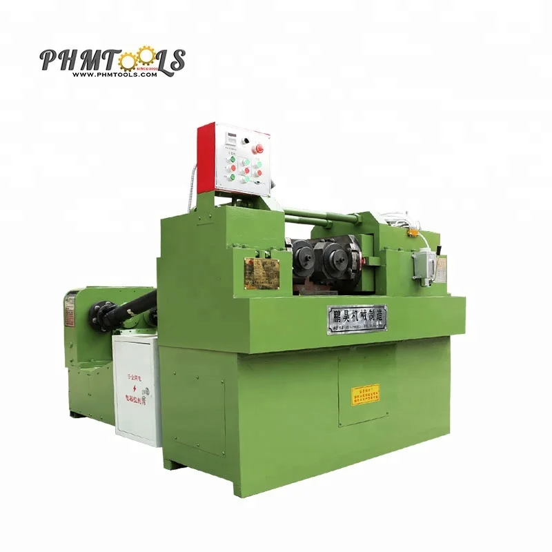 Automatic screw bolts making machine , threaded rod threading machine , bar thread rolling machine