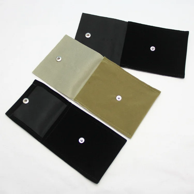 button Velvet Jewelry Bags flat Envelope Pouches for gift packaging