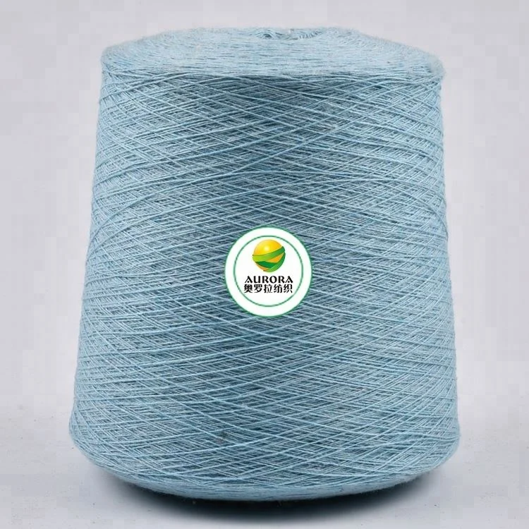 Buy cotton yarn for socks  16s 65/35 polyester cotton blended knitting wholesale sock yarn 500TPM