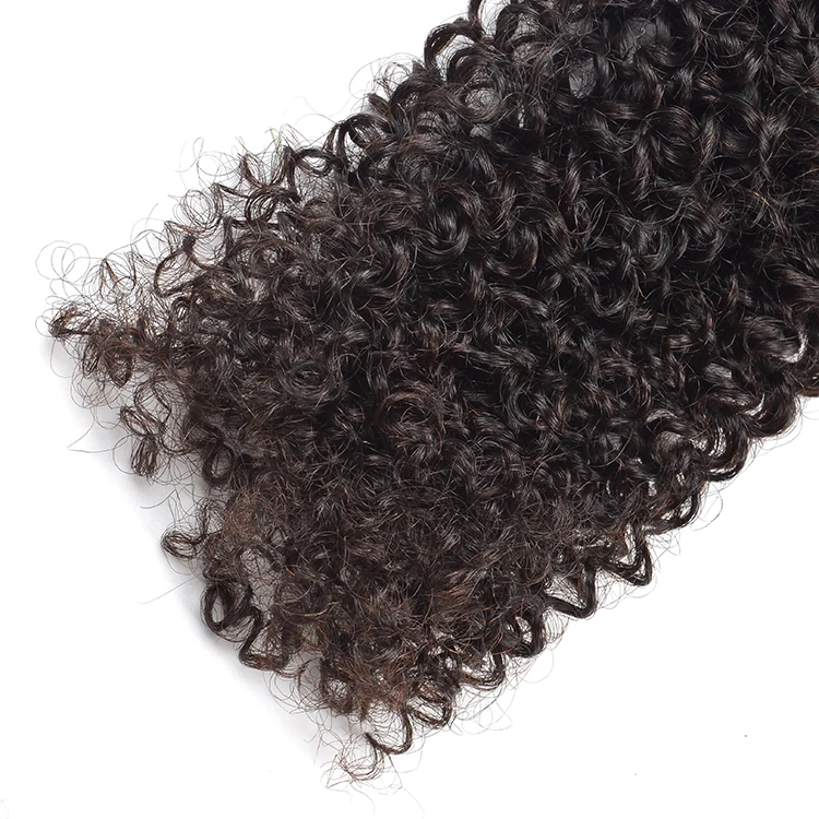 Soft and smooth indian kinky curly remy hair weave,non remy double drawn hair,100 human hair curly hair close