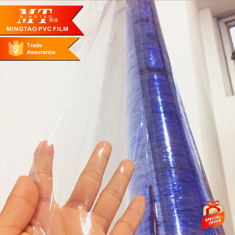 Free sample protection mattress film for furniture factory flexible pvc roll film transparent holographic film