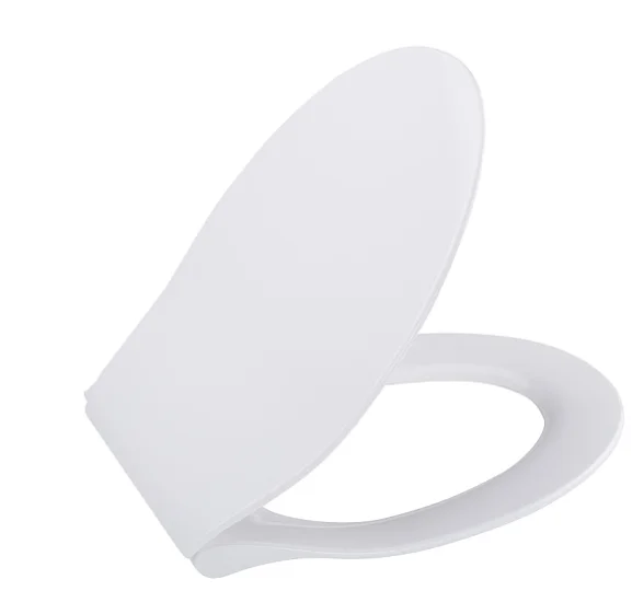 Round shape slow drop close easy operate duroplast water close slim UF  urea WC toilet seat cover for bathroom sanitary ware
