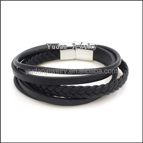 European Style Latest Double Layer Braided Leather Bracelet Straps