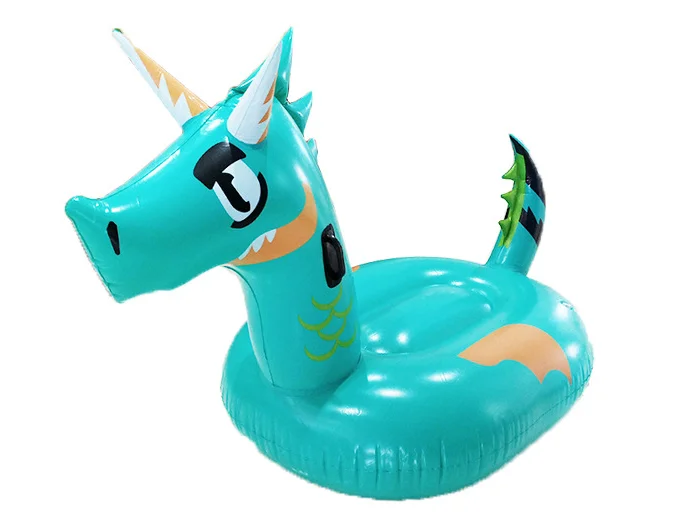custom swimming foam pool float adults floating raft inflatable floating island dragon pool float