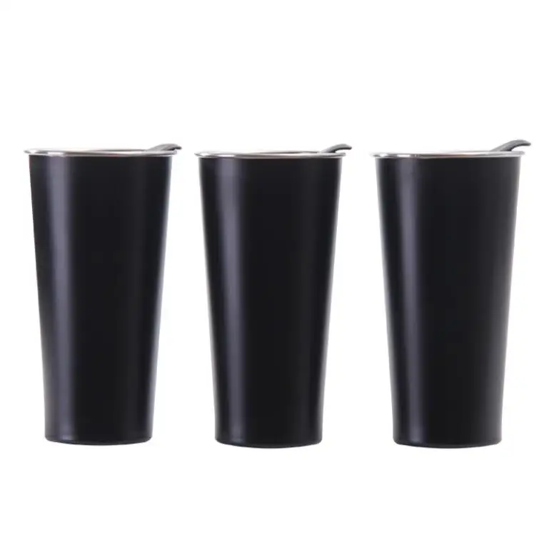 16oz double wall insulated pint Cups, 18/8 stainless steel thermal pint glasses, diamond stainless steel summer Pint Cup