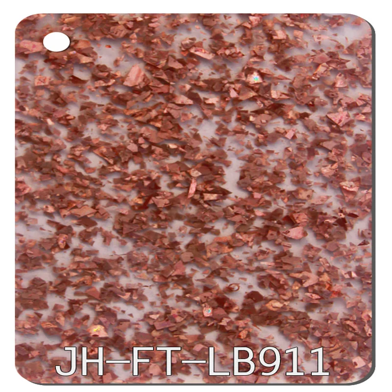 Double-side 15mm Glitter Acrylic Sheet Glass Substitute Good Sale Cast Acrylic Sheet