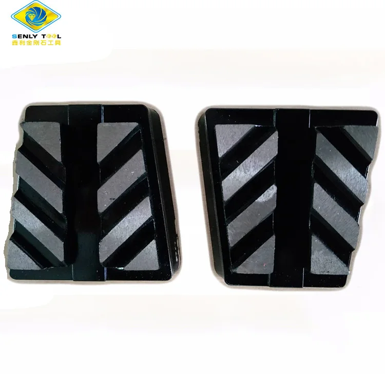 Metal Bond 8 Segments Diamond Grinding Block Frankfurt Abrasive For Marble