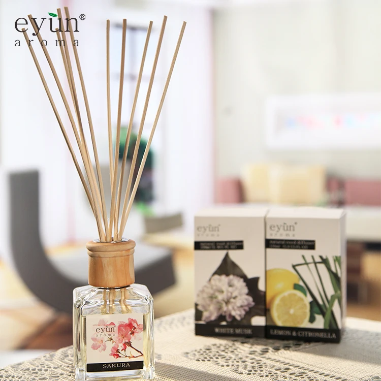 Eyun Hot New Product A51 150ml Glass Bottle Fragrance Wood Stick Reed Diffuser for Gift Set