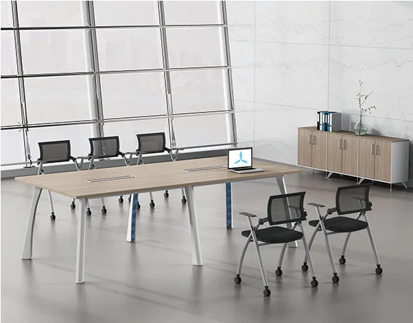 Frank Tech customized quality wooden office conference table l shape meeting room table office furniture