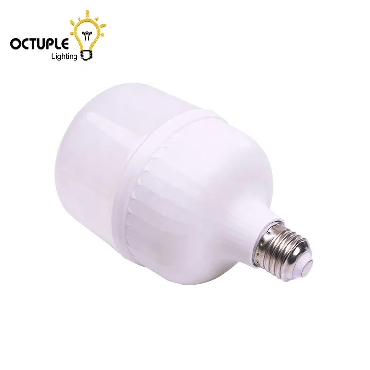 white  T shape LED plastic  bulb lighting 5W 9W 10W 13W 15W 18W 20W 25W  lamps 3000-6500k with 1 year warranty