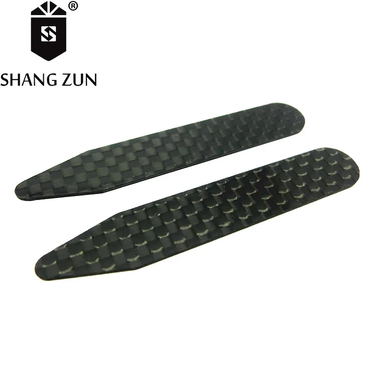 Carbon fiber collar stays gift sets smooth surface with high quality collar support 4 PCS in box
