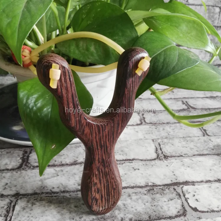 Hunt Accessories Wooden Slingshot Powerful Sling Shot Toy