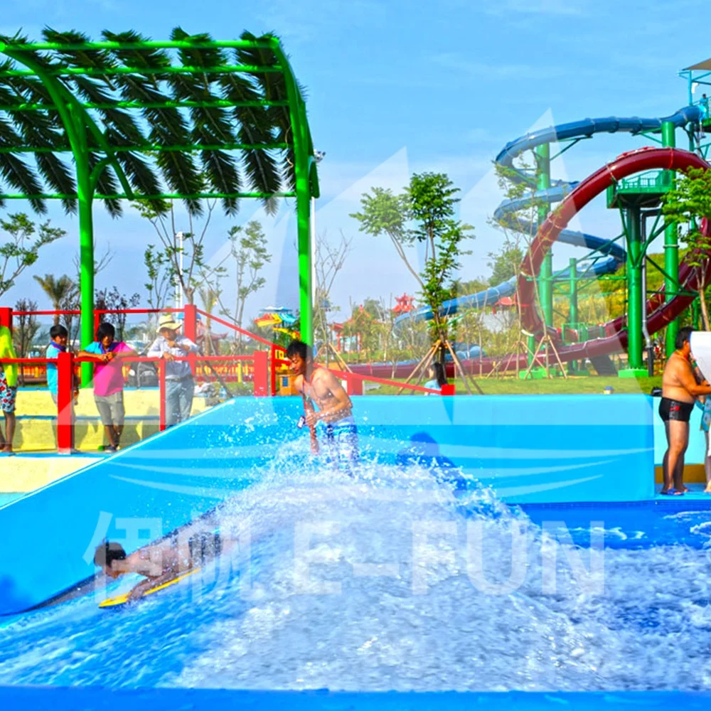 
Big Surfing Blue Fiberglass Water Slide FlowRider for Water Park Amusement 