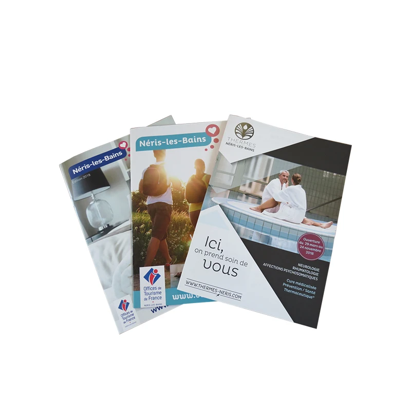 Custom printing booklet catalogue flyers leaflet paper brochure
