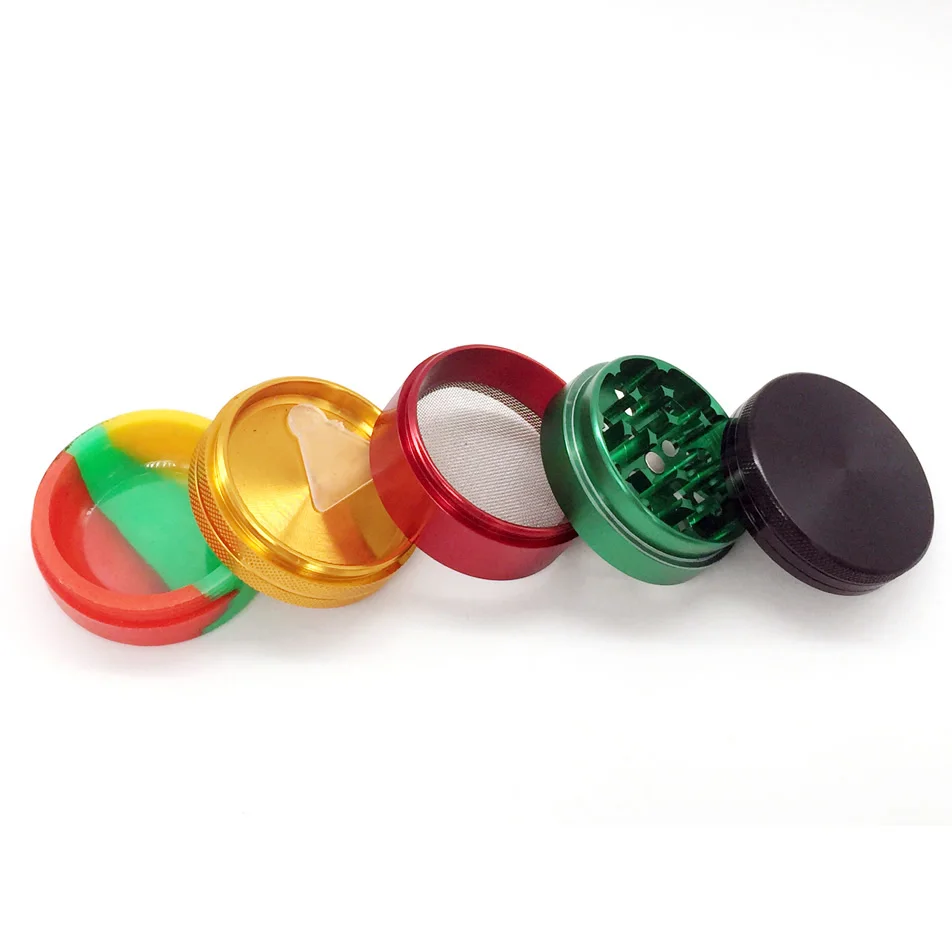 
custom logo herb grinder Premium 4 piece aerospace aluminum tobacco grinder 