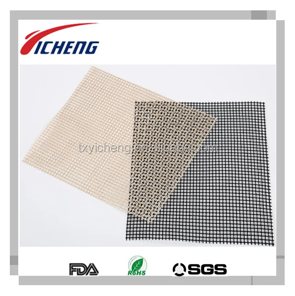 
PTFE Coated Fiberglass Fabric Grill Mesh for Barbecue Grill bbq oven liner 