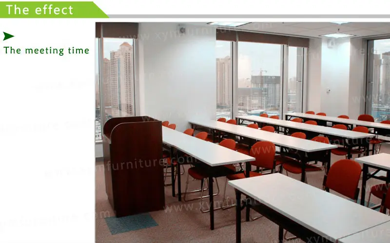 Manufacturer Direct Hotel Banquet Hall Folding Rectangle PVC Table