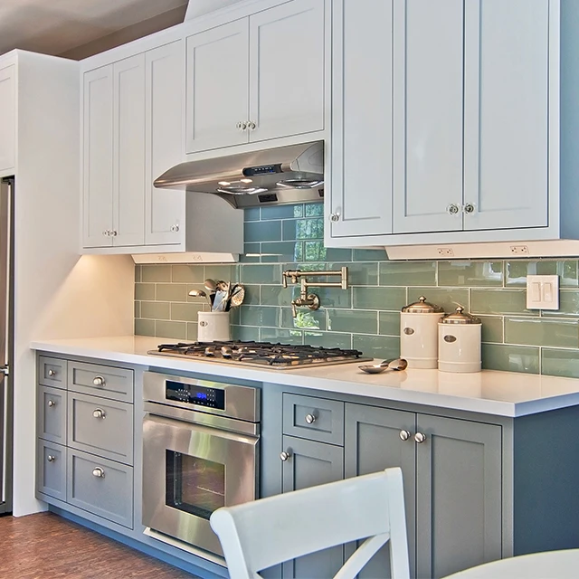 Modern Wholesale Custom Solid Wood Kitchen Cabinet Design From China