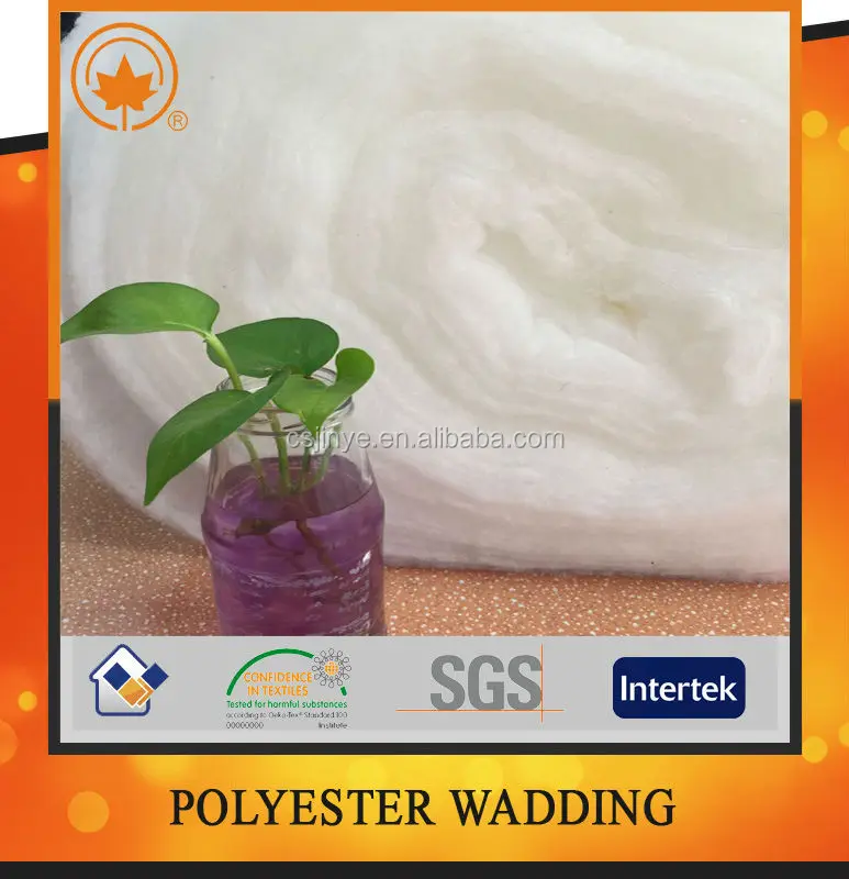 Warm Soft Portable Environmentally Friendly Filling Padding Fabric Polyester Wadding