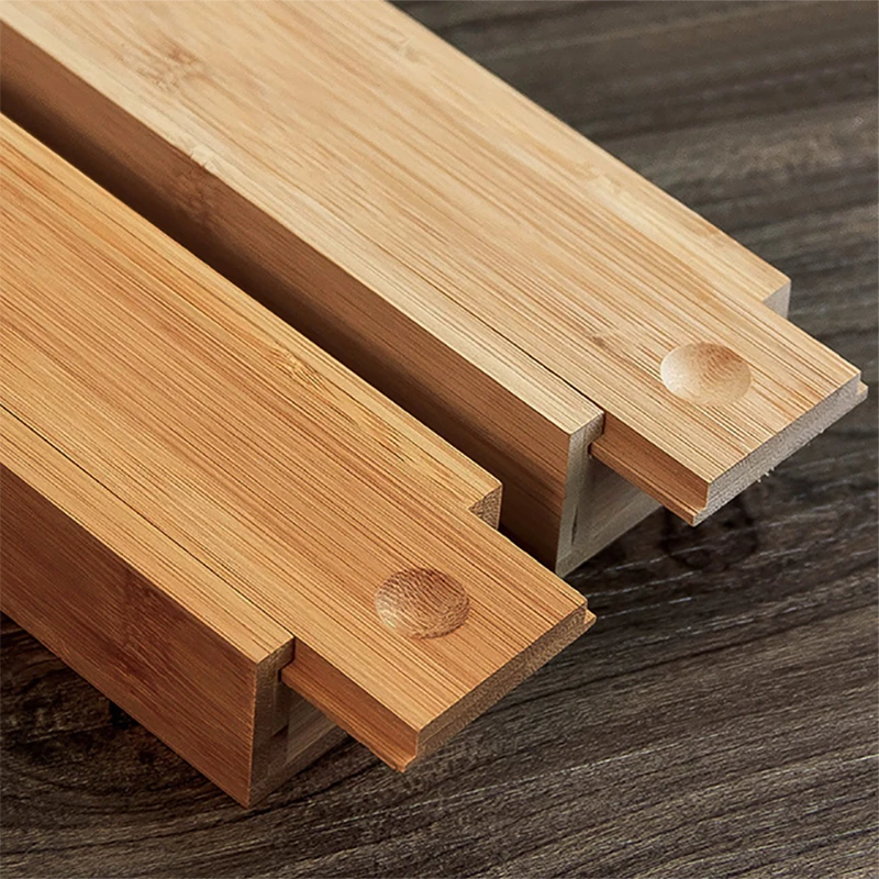 
Rectangle personalised thin tea storage wood gift box with sliding lid 