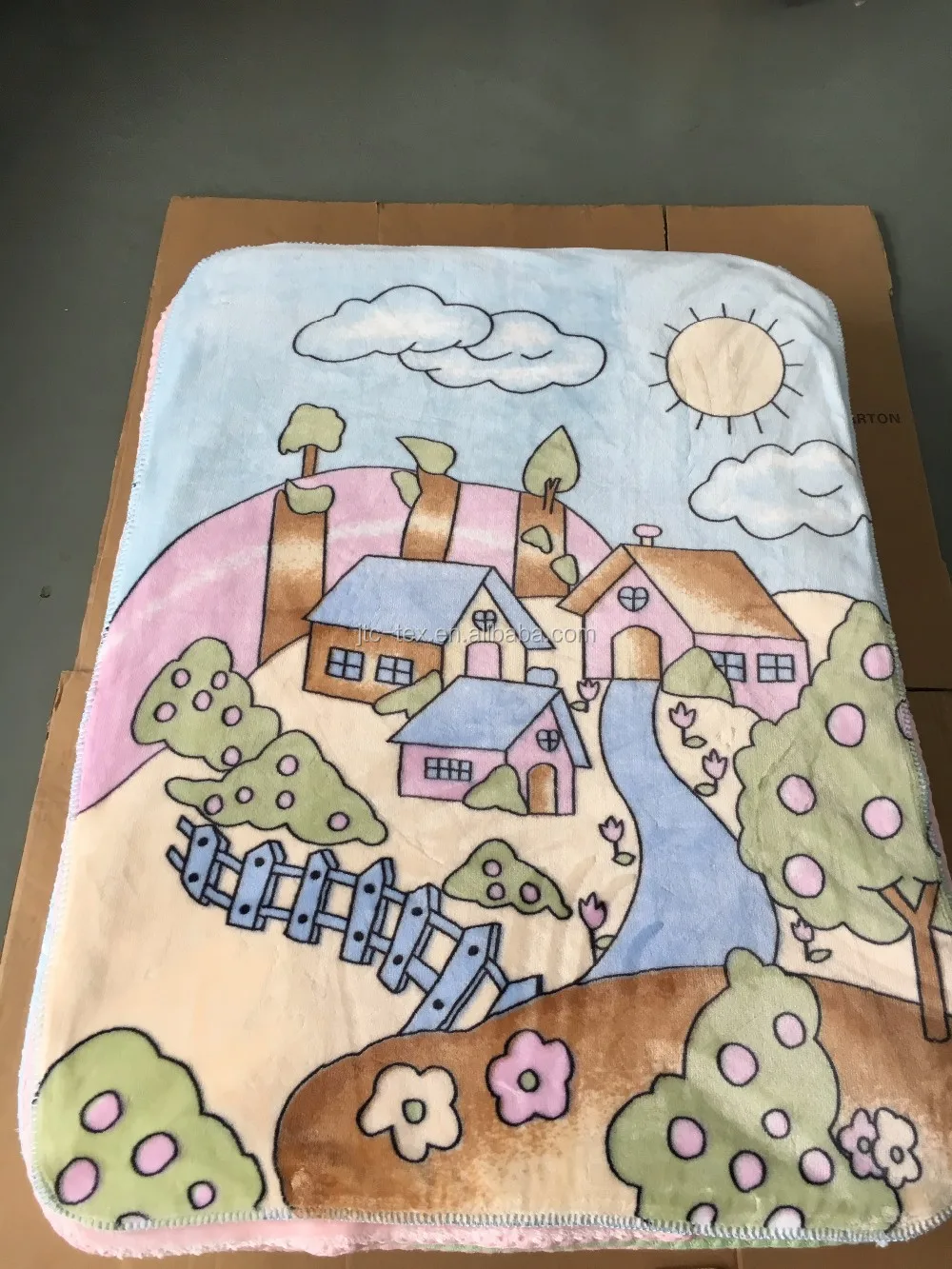 
Super Soft Cloudy Baby Blanket/Cloudy Kids Blanket/ Cloudy Children Blanket 