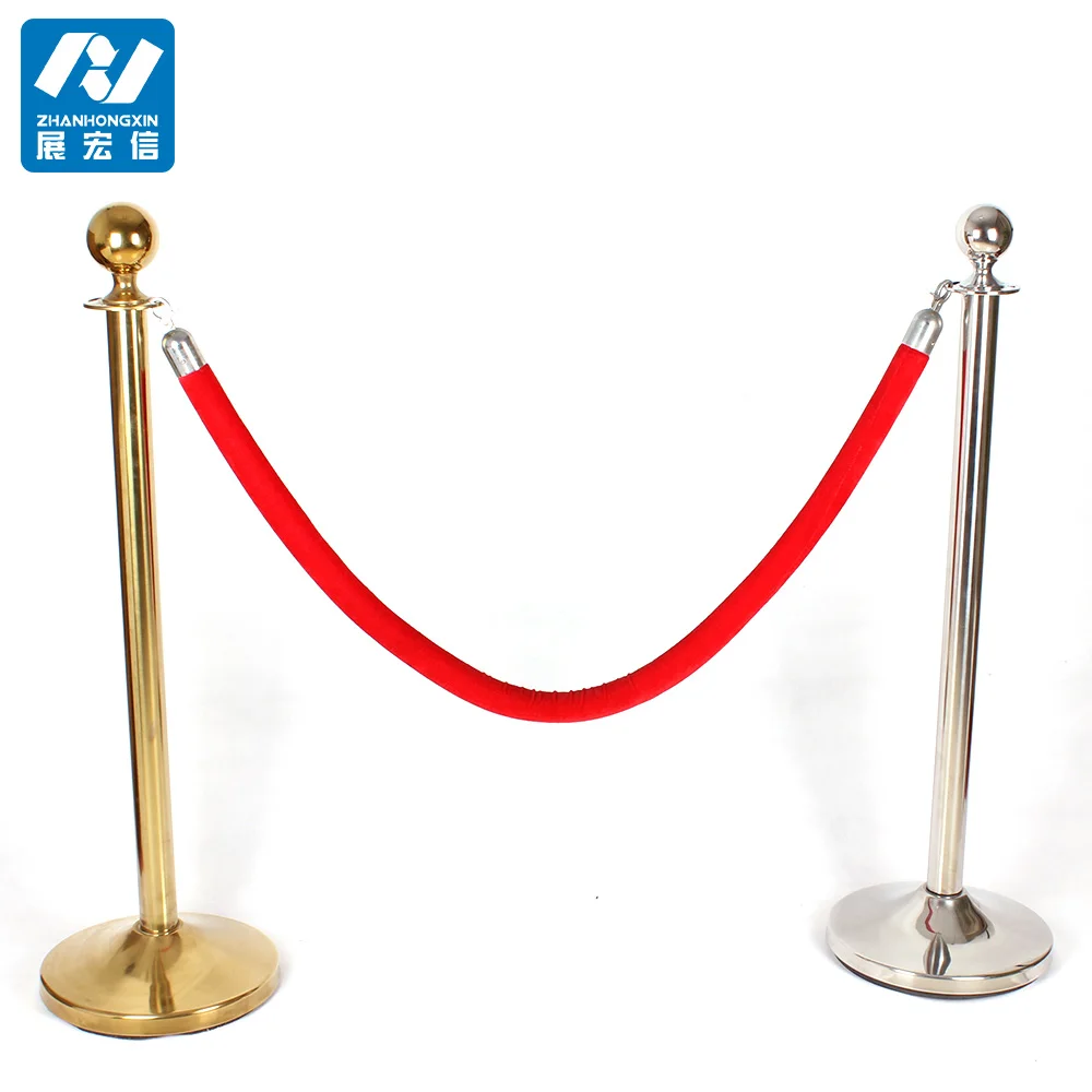 Безопасность баррикады бархатная верёвка/Твист опоры для банка за