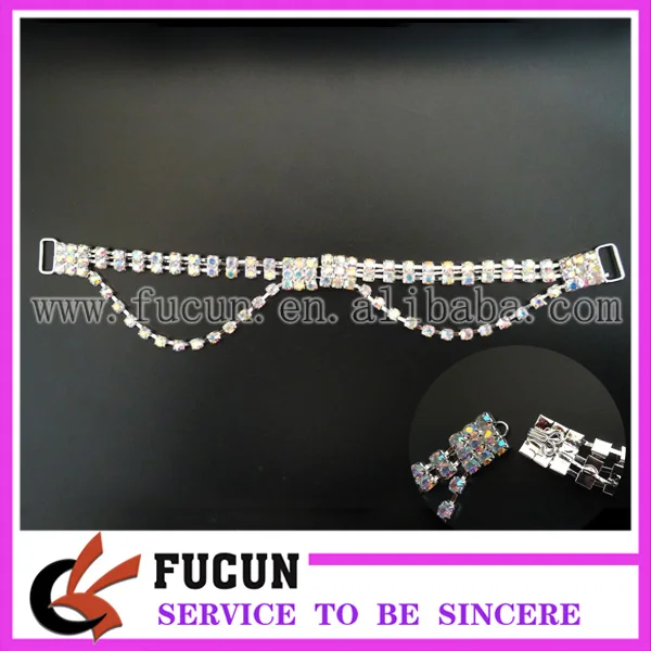 2 шт./комплект, прозрачные стразы для украшения бикини