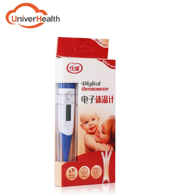 OEM Waterproof Digital Termometro Pen Custom Thermometer One 1.55V Button Size Battery Memory Function Home Hospital