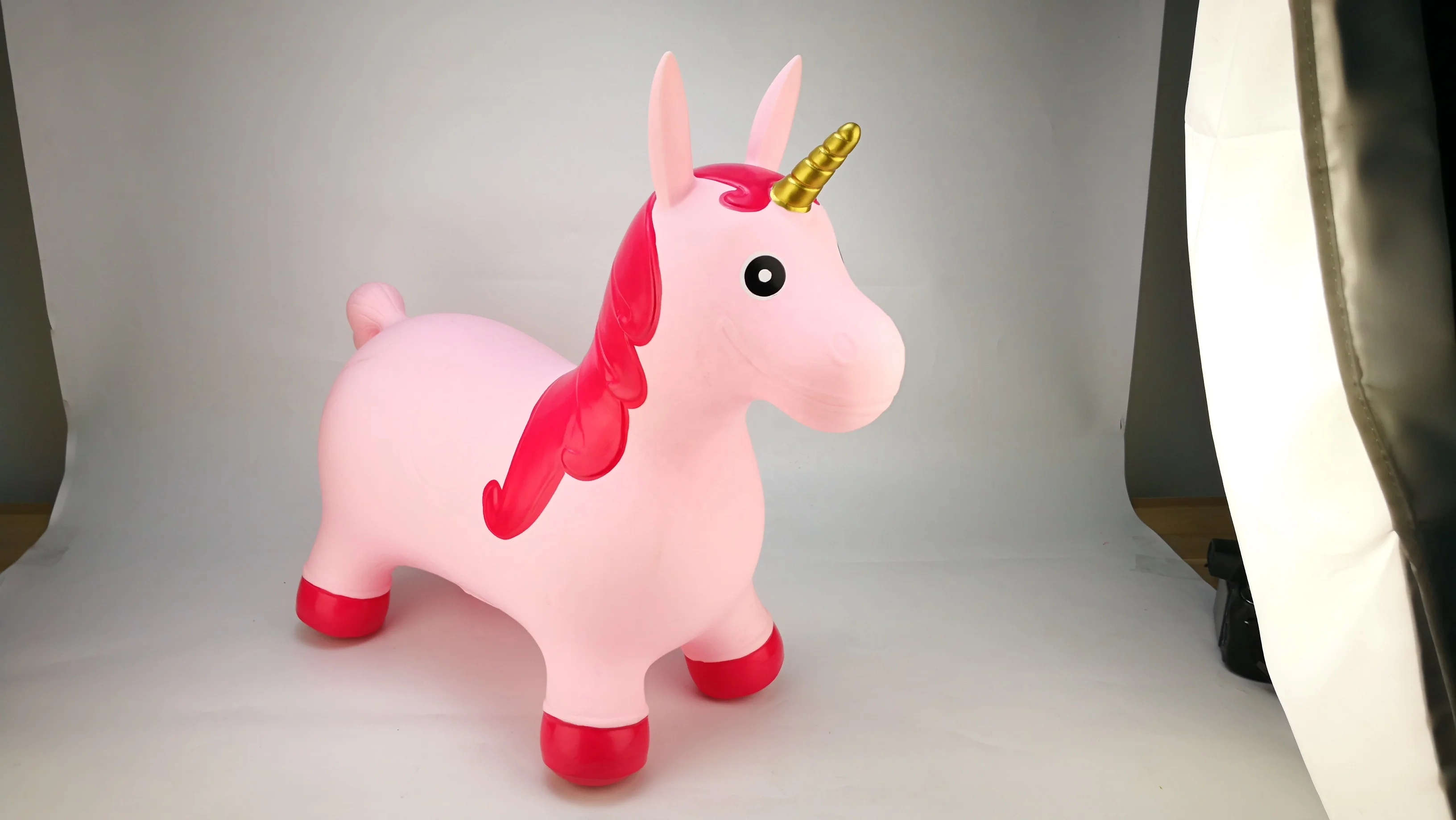 
Inflatable unicorn toy for kids ride on unicor animal hopper 
