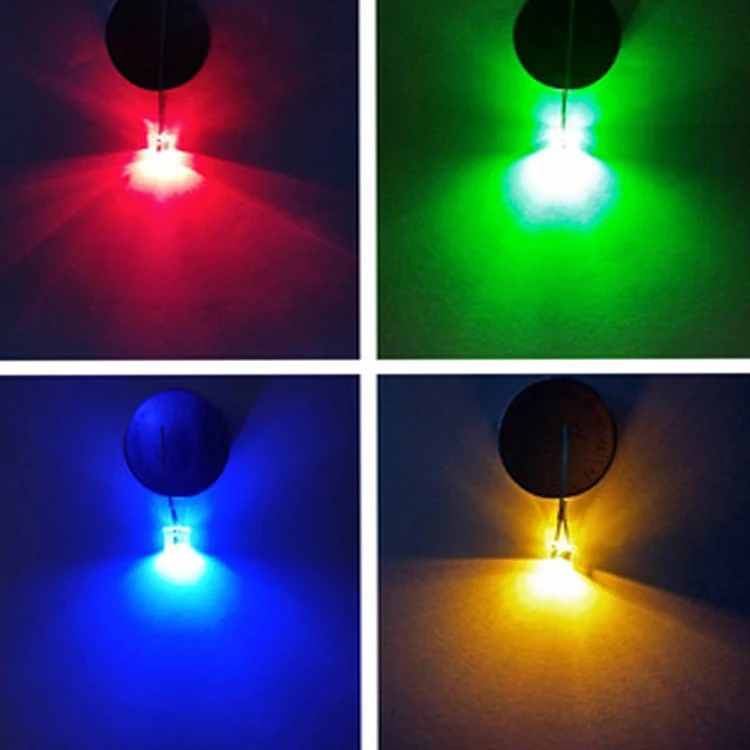 china supplier through hole manufacture of mini straw hat led diode 5mm dip led uv led light emitting diode