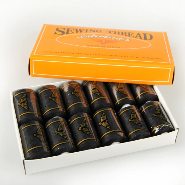 100% spun polyester sewing thread 40/2 magnetic sewing thread