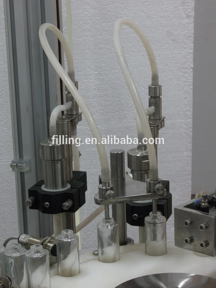 Essential oil filling and capping machine bottle washing filler
