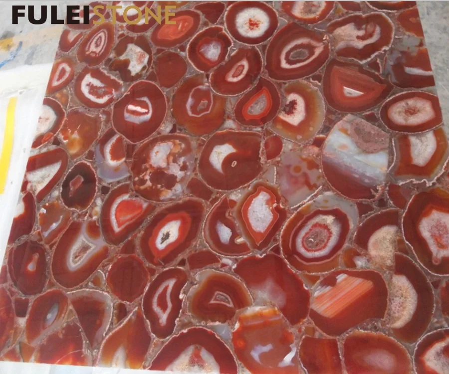 
High quality beautiful agate red marble stone for sale 
