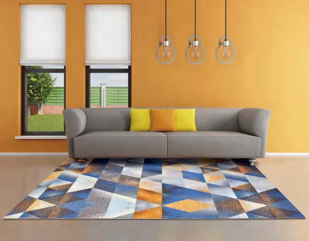 
Modern Colorful Geometry Triangle Design Art Area Rugs 