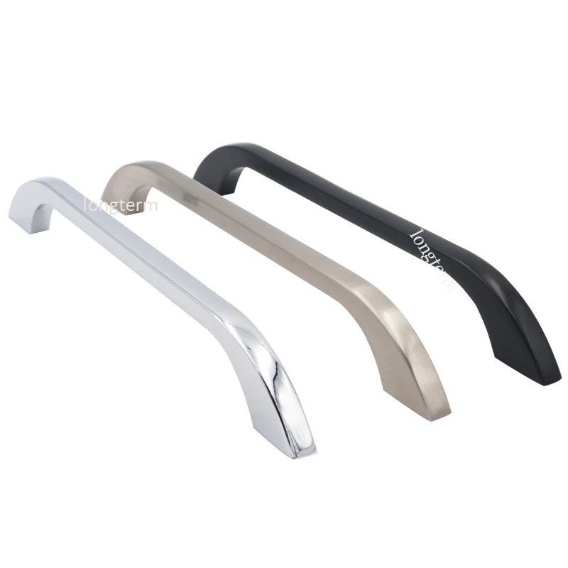 ECONOMIC Cabinet Wardrobe Drawer Handle Knob Kitchen Hardware Pulls Black Chrome Modern Decorative Furniture Handle