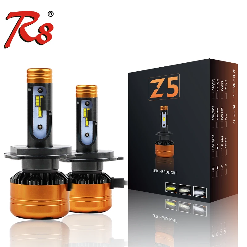 Best quality tricolor led headlight Z5 CSP car headlight motorcycle head lamps