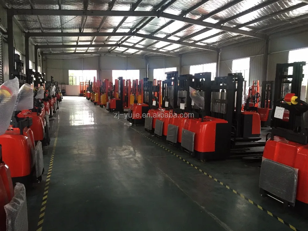 
1000kg 2500mm forklift electric pallet stacker with 2-stage frame 