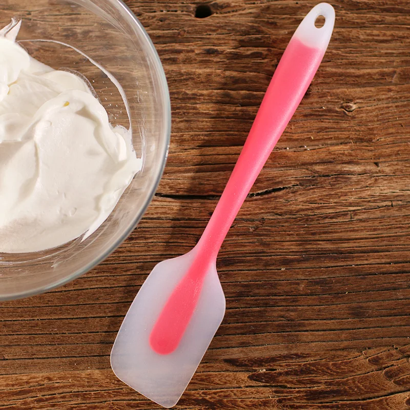 Cream Cake Blade Butter Knife Baking Scraper Brush Pastry Tool Silicone Butter Knife