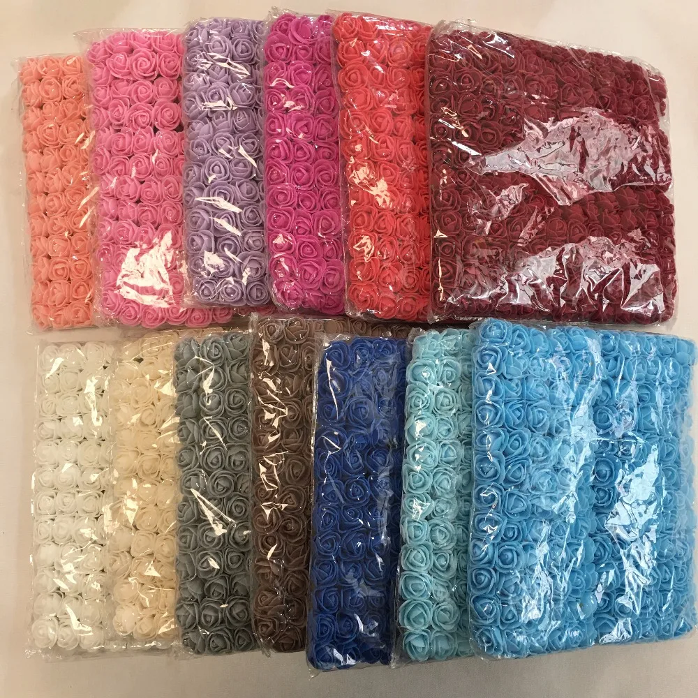 2 CM 144 PCS  Holiday Party Decoration Mini FOAM PE EVA Artificial Flower